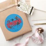 Superman Legends Forever Graphic Classic Round Sticker