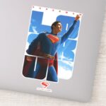 Superman Look Up Pose Sticker