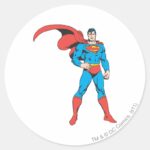 Superman Posing 2 Classic Round Sticker