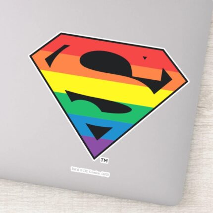 Superman Rainbow Logo Sticker