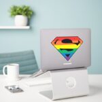 Superman Rainbow Logo Sticker