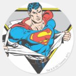 Superman Revealed Classic Round Sticker