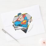 Superman Revealed Classic Round Sticker