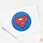 Superman S Shield Classic Logo Classic Round Sticker