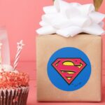 Superman S Shield Classic Logo Classic Round Sticker