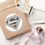 Superman S Shield Its Showtime Logo Classic Round Sticker