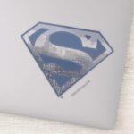 Superman S Shield Light Blue City Logo Sticker