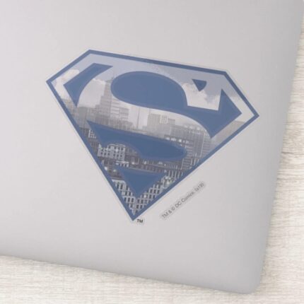 Superman S Shield Light Blue City Logo Sticker