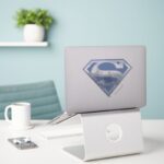 Superman S Shield Light Blue City Logo Sticker