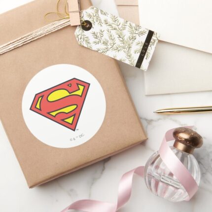 Superman S Shield Superman Logo Classic Round Sticker