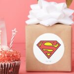 Superman S Shield Superman Logo Classic Round Sticker