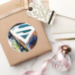 Superman Stylized Urban Graffiti Logo Classic Round Sticker