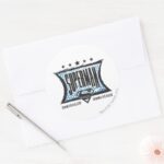 Superman Unrivaled Unmatched Classic Round Sticker