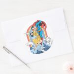 Superman Lois In Yellow Classic Round Sticker