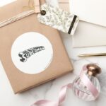 Superman Grunge Letters Logo Classic Round Sticker