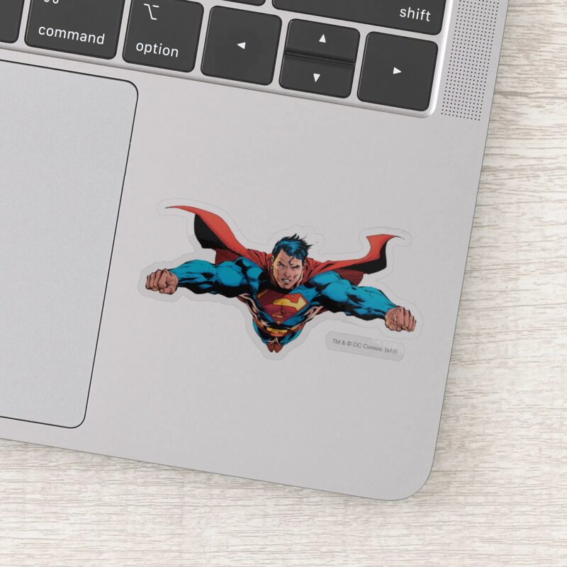 Superman Cape Flies Sticker