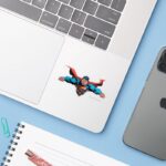 Superman Cape Flies Sticker