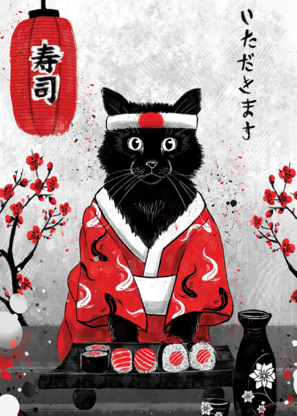 Sushi Cat Poster