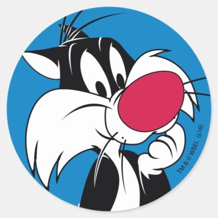 Sylvester Jr. Classic Pose Classic Round Sticker