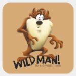TAZ™ Wild Man Square Sticker