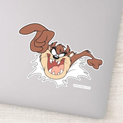 TAZ™ Bursting Through Page Sticker