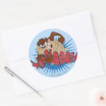 TAZ™ Censored Classic Round Sticker