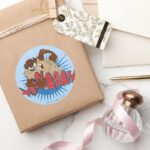 TAZ™ Censored Classic Round Sticker