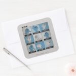 TAZ™ Emotion Checkbox Square Sticker