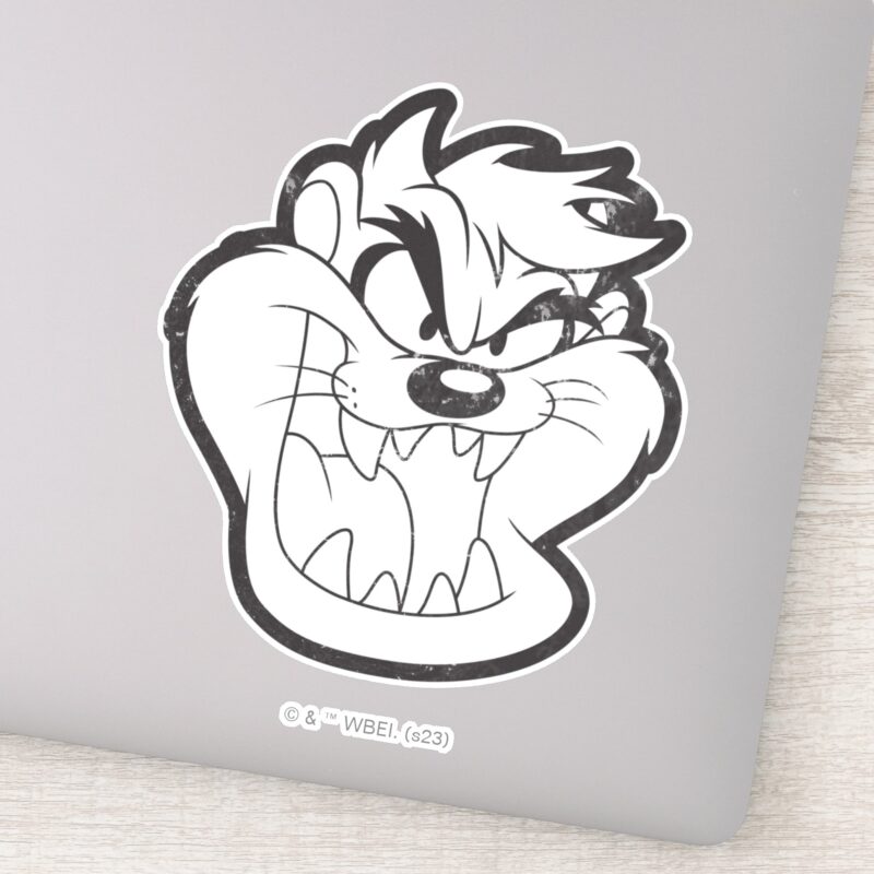 TAZ™ Evil Grin Badge Sticker TAZ™ Evil Grin Badge Sticker