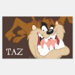 TAZ™ Evil Grin Rectangular Sticker
