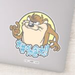 TAZ™ Expletive Circle Graphic Sticker