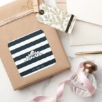 TAZ™ Hiding In Stripes Square Sticker