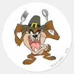 TAZ™ Hungry Classic Round Sticker