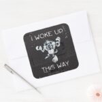 TAZ™ I Woke Up This Way Square Sticker