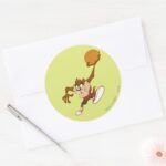 TAZ™ In Your Face Classic Round Sticker