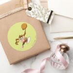 TAZ™ In Your Face Classic Round Sticker