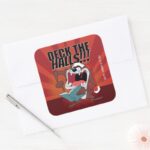 TAZ™ Singing Christmas Carols Square Sticker