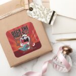 TAZ™ Singing Christmas Carols Square Sticker