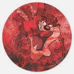 TAZ™ Sinister Classic Round Sticker