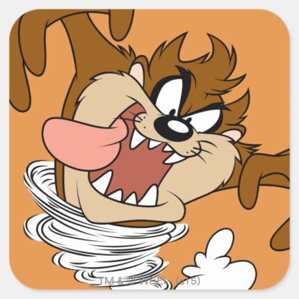 TAZ™ Whirling Tornado Square Sticker