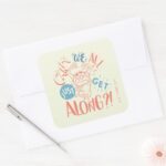 TAZ™ Cant We All Just Get Along Square Sticker