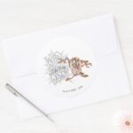 TAZ™ Wild Like My Daddy Classic Round Sticker