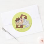 TAZ™ Spinning Fast Classic Round Sticker