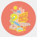 TWEETY™ Going My Own Way Classic Round Sticker
