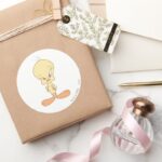 TWEETY™ Angry Classic Round Sticker