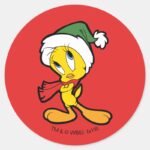 TWEETY™ Christmas Thoughts Classic Round Sticker