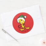 TWEETY™ Christmas Thoughts Classic Round Sticker