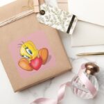 TWEETY™ Holding Heart Square Sticker