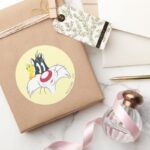 TWEETY™ In Action Pose 12 Classic Round Sticker