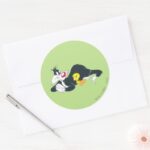 TWEETY™ In Action Pose 14 Classic Round Sticker